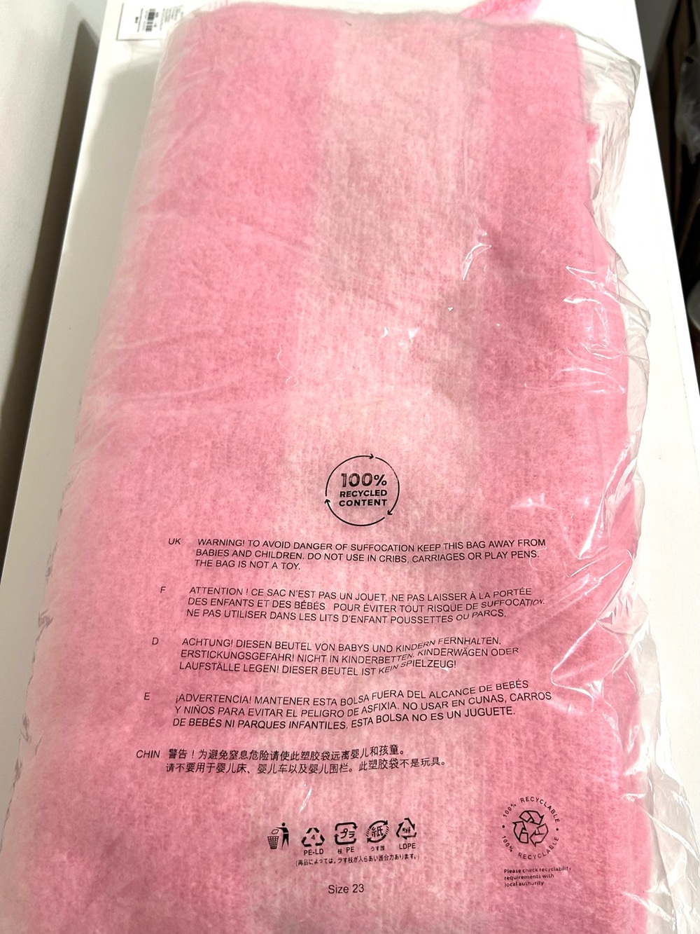 NWT Lilly Pulitzer Camelia Fringe Wrap, Pink Quartz x Conch Shell - Picture 4 of 5